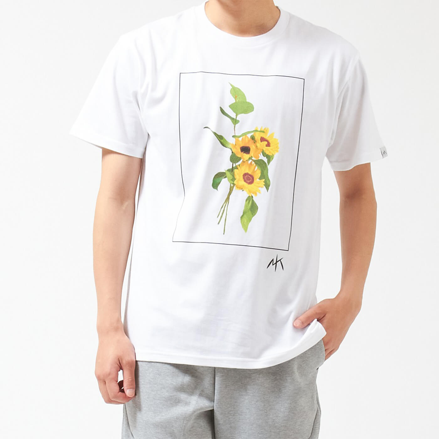 ひまわり 向日葵 Art Tシャツ L The Nature company